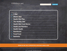 Tablet Screenshot of 1000days.net
